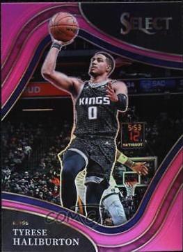 Tyrese Haliburton [Teal White Pink Prizm] #235 Basketball Cards 2021 Panini Select