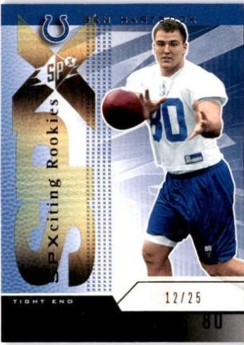 Ben Hartsock [Spectrum Gold] #179 Football Cards 2004 Spx