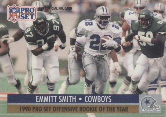 Emmitt Smith [Offensive Roy] #1 Football Cards 1991 Pro Set