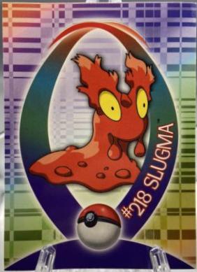 Slugma #16 Pokemon 2001 Topps Johto Champions Sticker