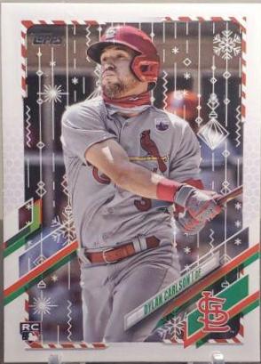 Dylan Carlson [Metallic] #HW106 Baseball Cards 2021 Topps Holiday Mega Box