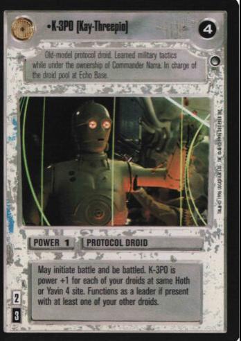 K-3PO [Revised] Star Wars CCG Hoth