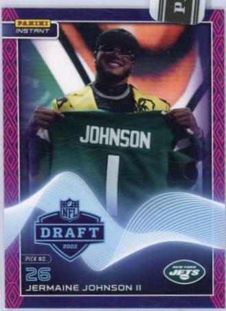 Jermaine Johnson II [Purple & Pink] #16 Football Cards 2022 Panini Instant Draft Night