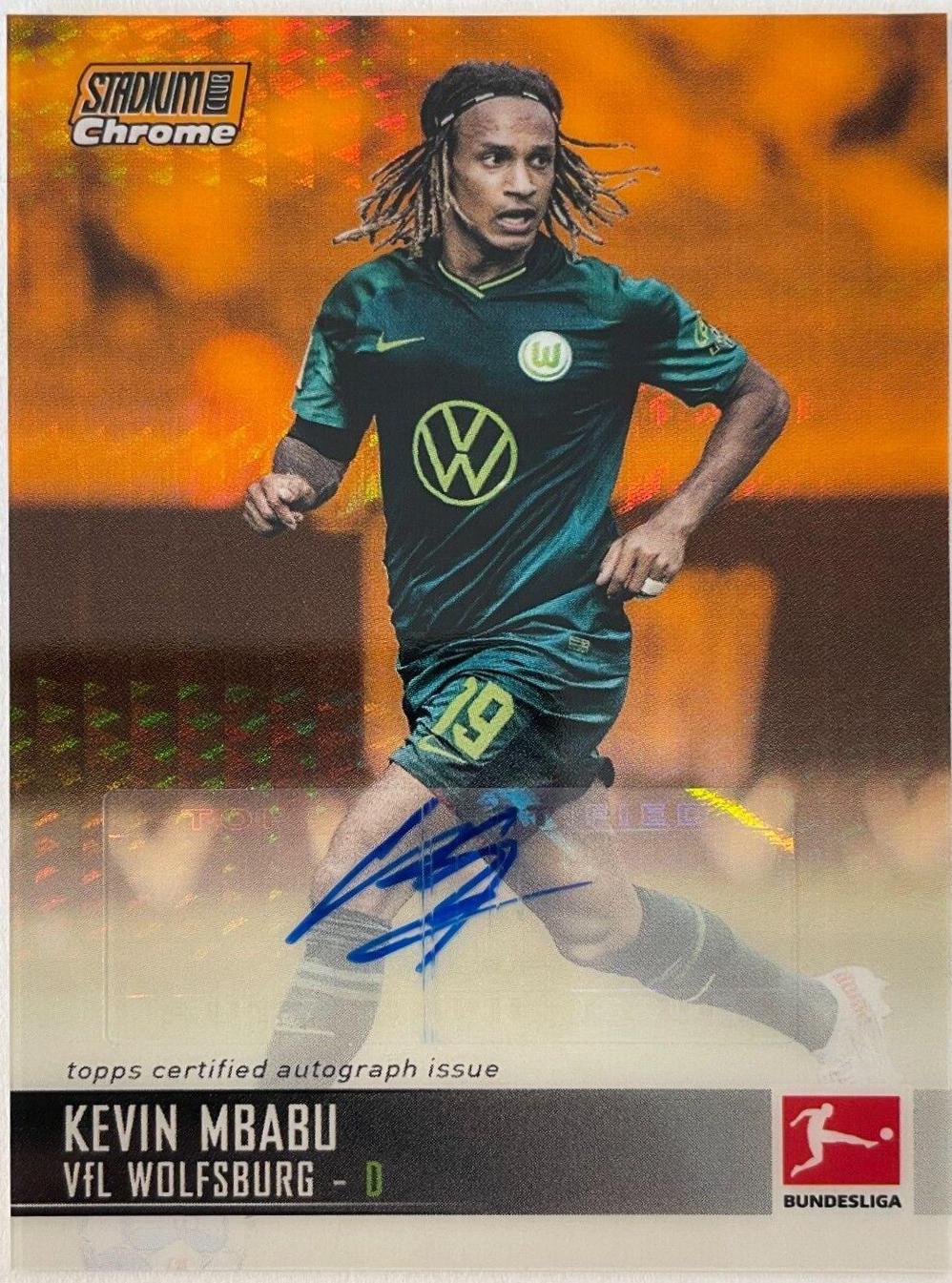 Kevin Mbabu #CAC-KM Soccer Cards 2021 Stadium Club Chrome Bundesliga Autographs