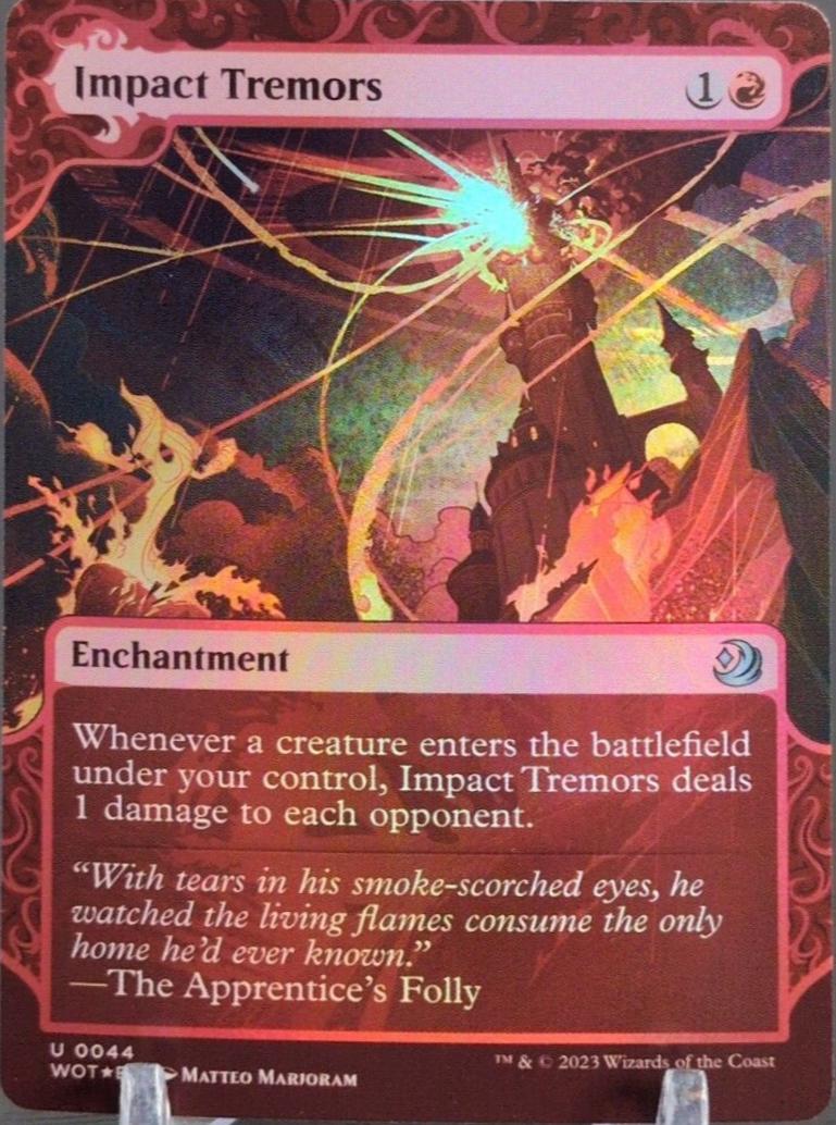 Impact Tremors [Foil] #44 Magic Wilds of Eldraine Enchanting Tales