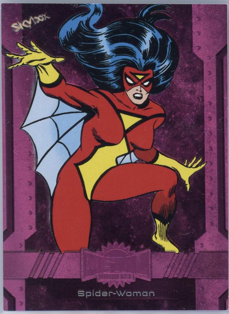 Spider-Woman [Pink FX] #138 2024 SkyBox Metal Universe Avengers