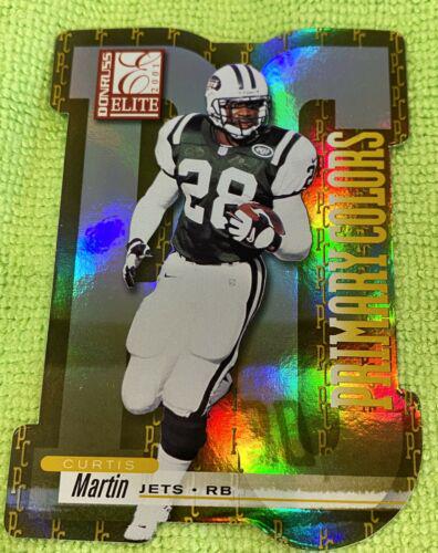 Curtis Martin [Die Cut] #PC-4 Football Cards 2001 Panini Donruss Elite Primary Colors