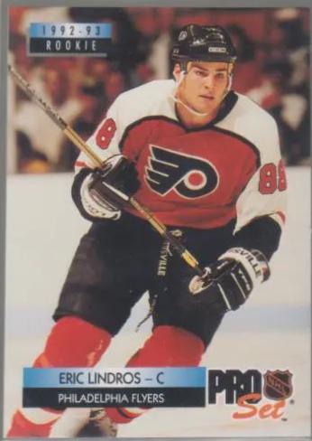 Eric Lindros #236 Hockey Cards 1992 Pro Set