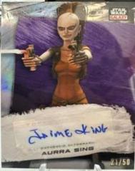 Jamie King [Purple Refractor] #GA-JK Star Wars 2022 Topps Galaxy Chrome Autograph Prices