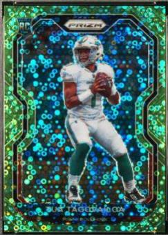 Tua Tagovailoa [No Huddle Neon Green Prizm] #339 Football Cards 2020 Panini Prizm