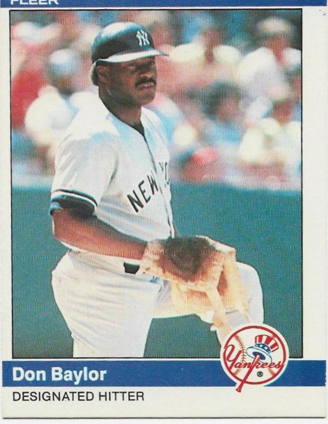 Don Baylor #119 Baseball Cards 1984 Fleer