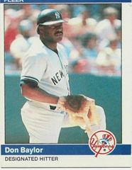 Don Baylor #119 Baseball Cards 1984 Fleer Prices