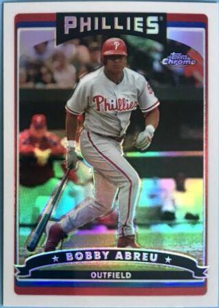 Bobby Abreu [Refractor] #10 Baseball Cards 2006 Topps Chrome