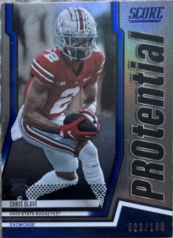 Chris Olave [Showcase] #P-CO Football Cards 2022 Panini Score Protential