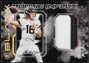 Trevor Lawrence [Patch Autograph Gold] #201 Football Cards 2021 Panini Black