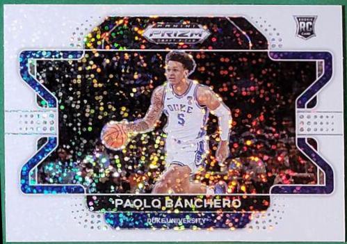 PAOLO BANCHERO 2022-23 Prizm Draft Picks White outlets Sparkle SSP #52 Duke Magic