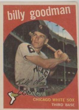 Billy Goodman #103 Baseball Cards 1959 Topps