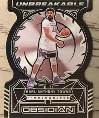 Karl Anthony Towns #18 Basketball Cards 2021 Panini Obsidian Unbreakable Prices