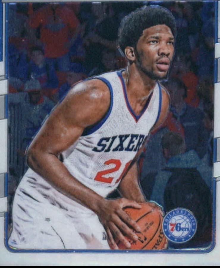 Joel Embiid [Purple] #1 Basketball Cards 2016 Panini Donruss Optic