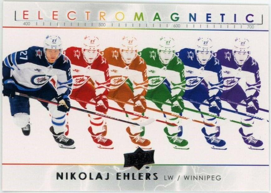 Nikolaj Ehlers #EM-6 Hockey Cards 2021 Upper Deck Electromagnetic