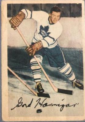 Gordie Hannigan #3 Hockey Cards 1953 Parkhurst