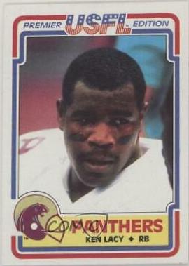 Ken Lacy #64 Football Cards 1984 Topps USFL