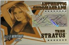 Trish Stratus Wrestling Cards 2006 Topps Heritage Chrome WWE Autographs Prices