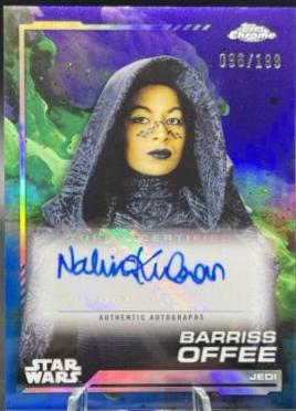 Nalini Krishan as Barriss Offee #AU-NK Star Wars 2024 Topps Chrome Autograph