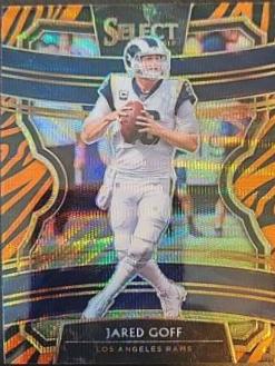 Jared Goff [Zebra Prizm] #300 Football Cards 2019 Panini Select