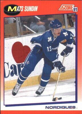 Mats Sundin [Bilingual] #130 Hockey Cards 1991 Score Canadian