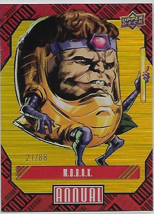 M.O.D.O.K. [Gold] #45 Prices | Marvel 2023 Upper Deck Annual | Marvel Cards