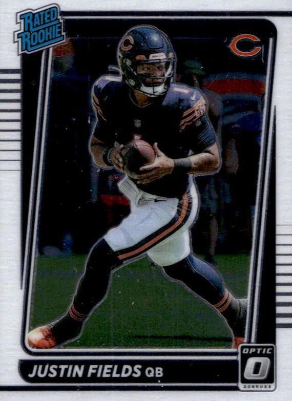 2021 Panini outlet Donruss Optic Justin Fields Rated Rookie PSA 10 Gem Mint Bears