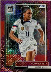 Sophia Smith [Optic Purple Mojo] #129 Soccer Cards 2022 Panini Donruss Prices