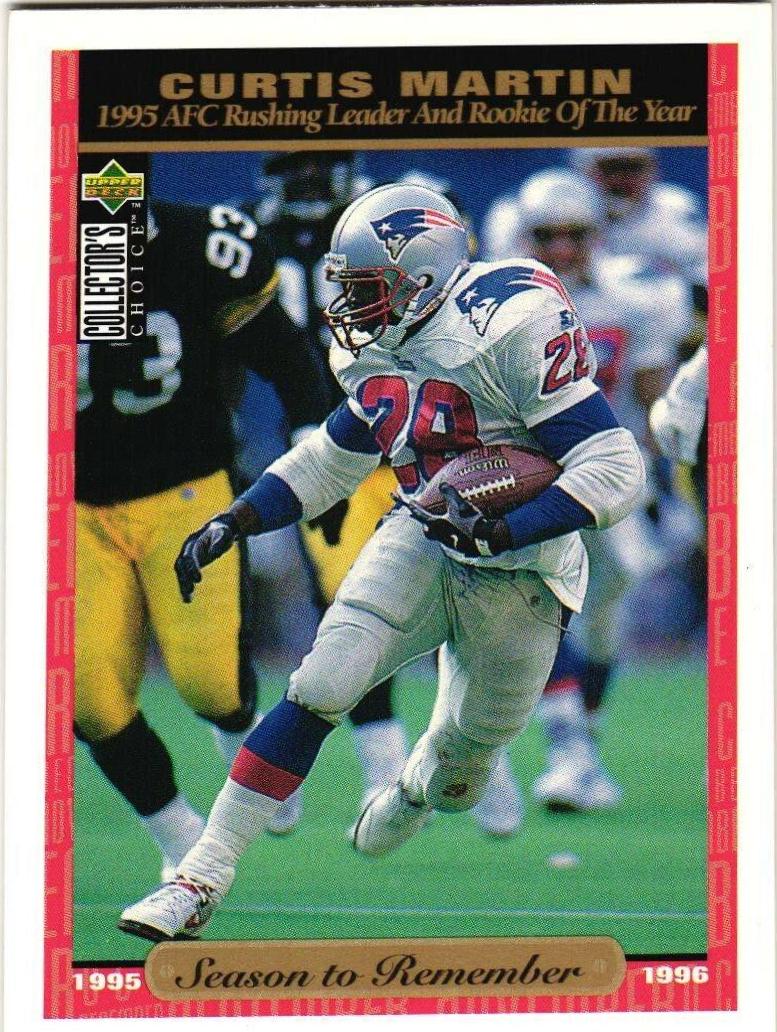 Curtis Martin #66 Football Cards 1996 Collector's Choice