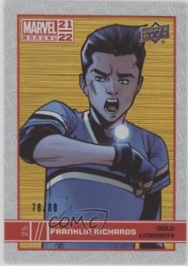 Franklin Richards [Gold Linearity] #25 Marvel 2021 Upper Deck Annual