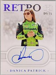 Danica Patrick #RS-DP Racing Cards 2021 Panini National Treasures NASCAR Retro Signatures Prices