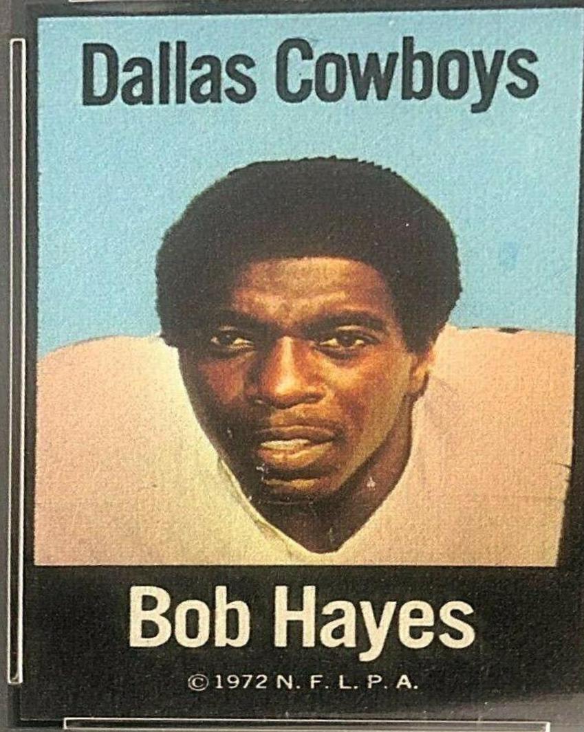 Bob Hayes Football Cards 1972 NFLPA Iron Ons