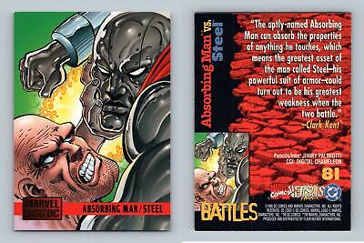 Absorbing Man / Steel #81 1995 Fleer DC vs Marvel