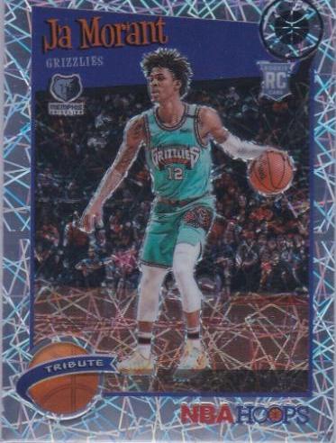 2019-20 Hoops Premium Stock purchases Ja Morant Silver laser prizm RC SGC 10