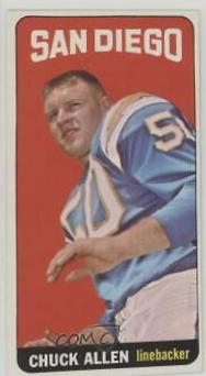 Chuck Allen #154 Football Cards 1965 Topps