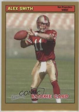 Alex Smith [Gold] #194 Football Cards 2005 Bazooka