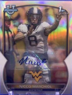 Nicco Marchiol [Autograph Refractor] #77 Football Cards 2022 Bowman Chrome University