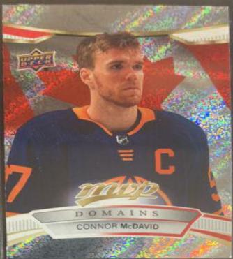 Connor McDavid [Gold] #NA-1 Hockey Cards 2022 Upper Deck MVP Domains