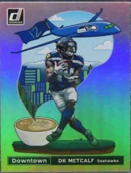 2021 Donruss Optic DK METCALF #DT-32 DOWNTOWN LASER PRIZM CASE HIT SSP store Seahawks