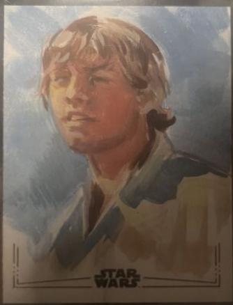 Rachel Jane [Silver Foil] Star Wars 2024 Topps Chrome Sketch Card