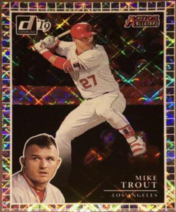 Mike Trout [Diamond] #AA3 Baseball Cards 2019 Panini Donruss Action All Stars