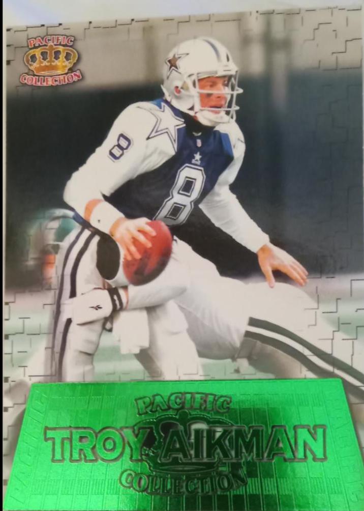 Troy Aikman #GG-10 Football Cards 1996 Pacific Gridiron Driving Gems