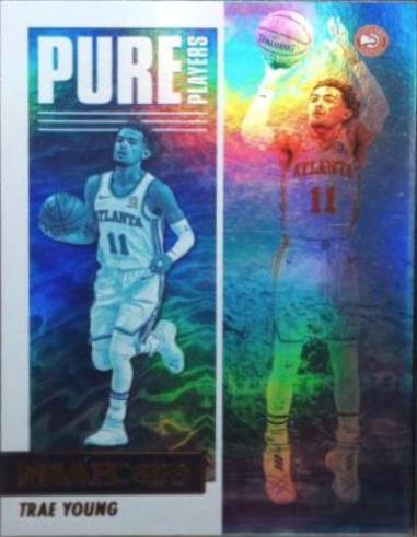 Trae Young [Holo] #6 Basketball Cards 2021 Panini Hoops Pure Players