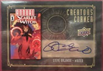 Steve Orlando #CC7 Marvel 2023 Upper Deck Annual Creators Corner