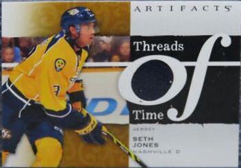 Seth Jones #TT-SJ Hockey Cards 2021 Upper Deck Artifacts Threads of Time